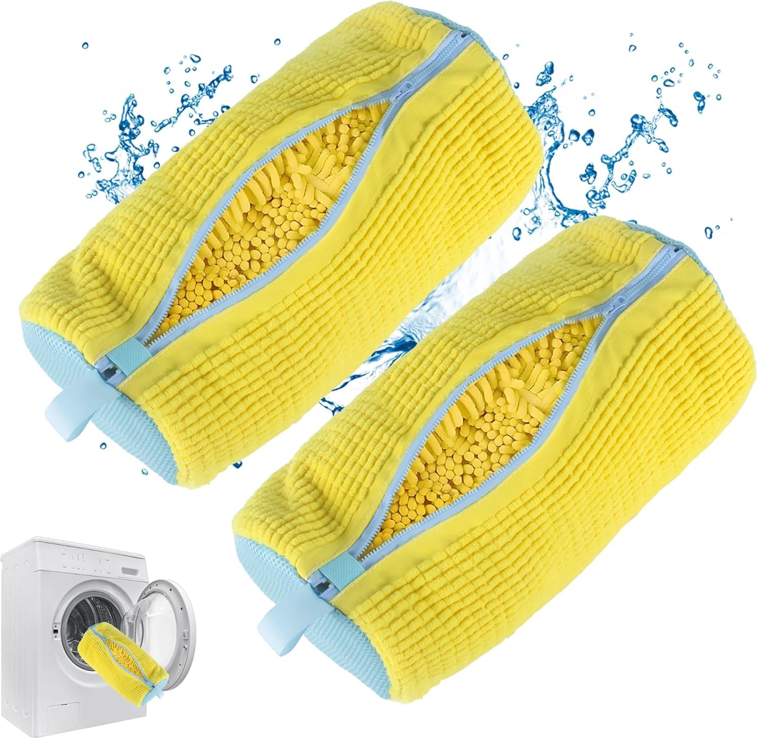 Shoe Washing Machine Bag, Sneaker Cleaning Laundry Shoe Bag for Washer Dryer 2PC